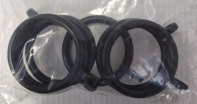 PLASTIC CURTAIN RINGS 6PK BLACK