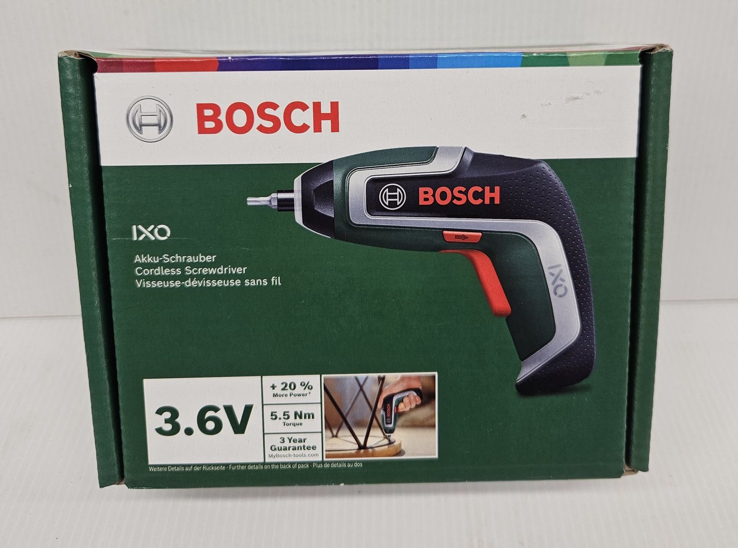 BOSCH CORDLESS SCREWDRIVER IXO 3.6V