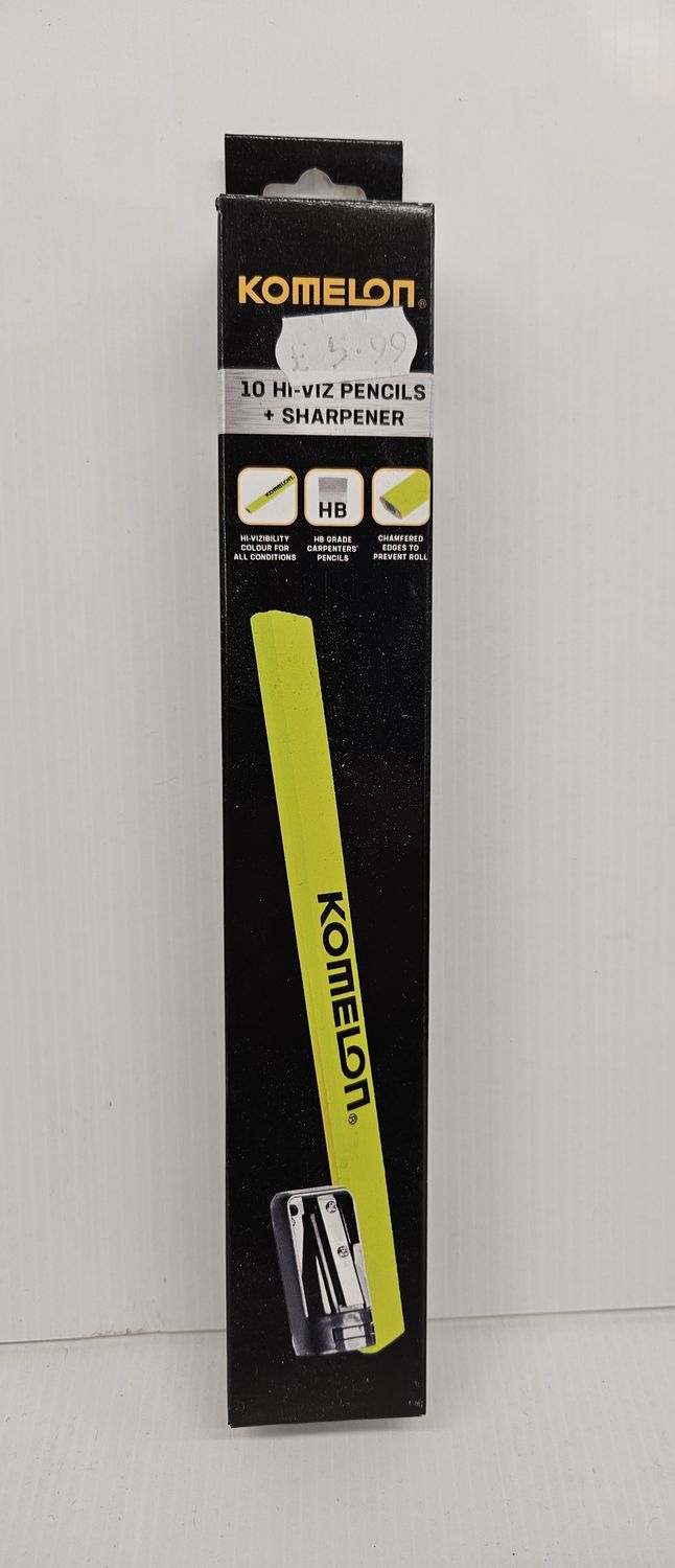 KOMELON CARPENTERS PENCIL &amp; SHARPENER SET