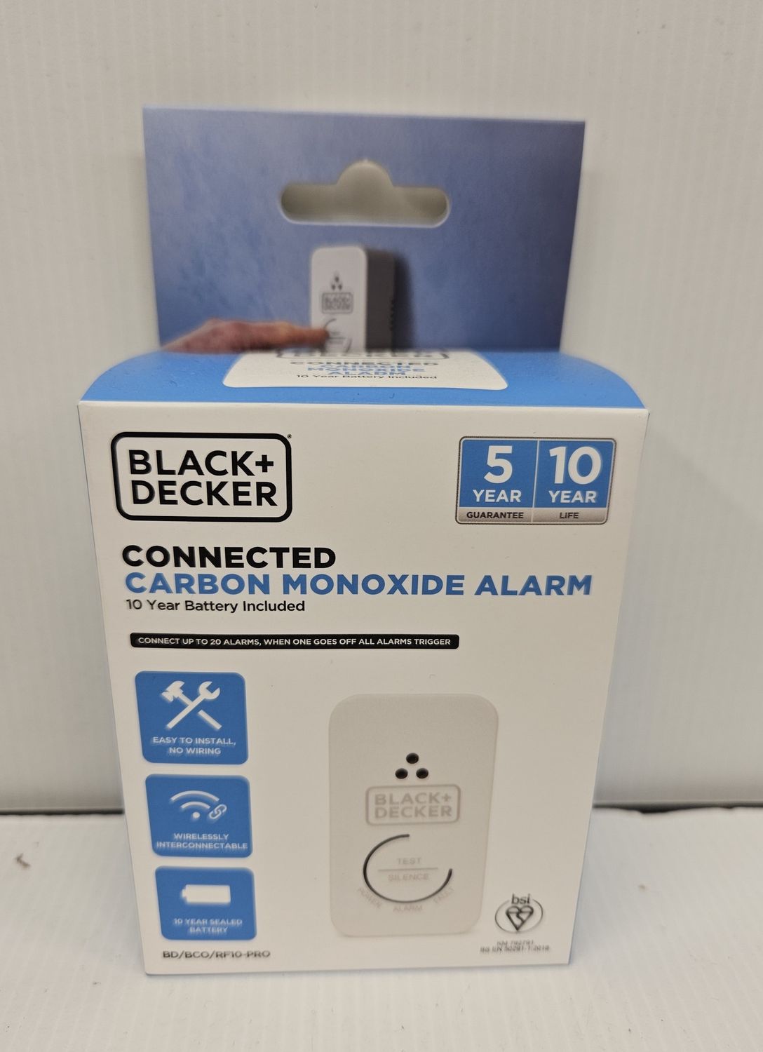 CARBON MONOXIDE ALARM CONNECTED