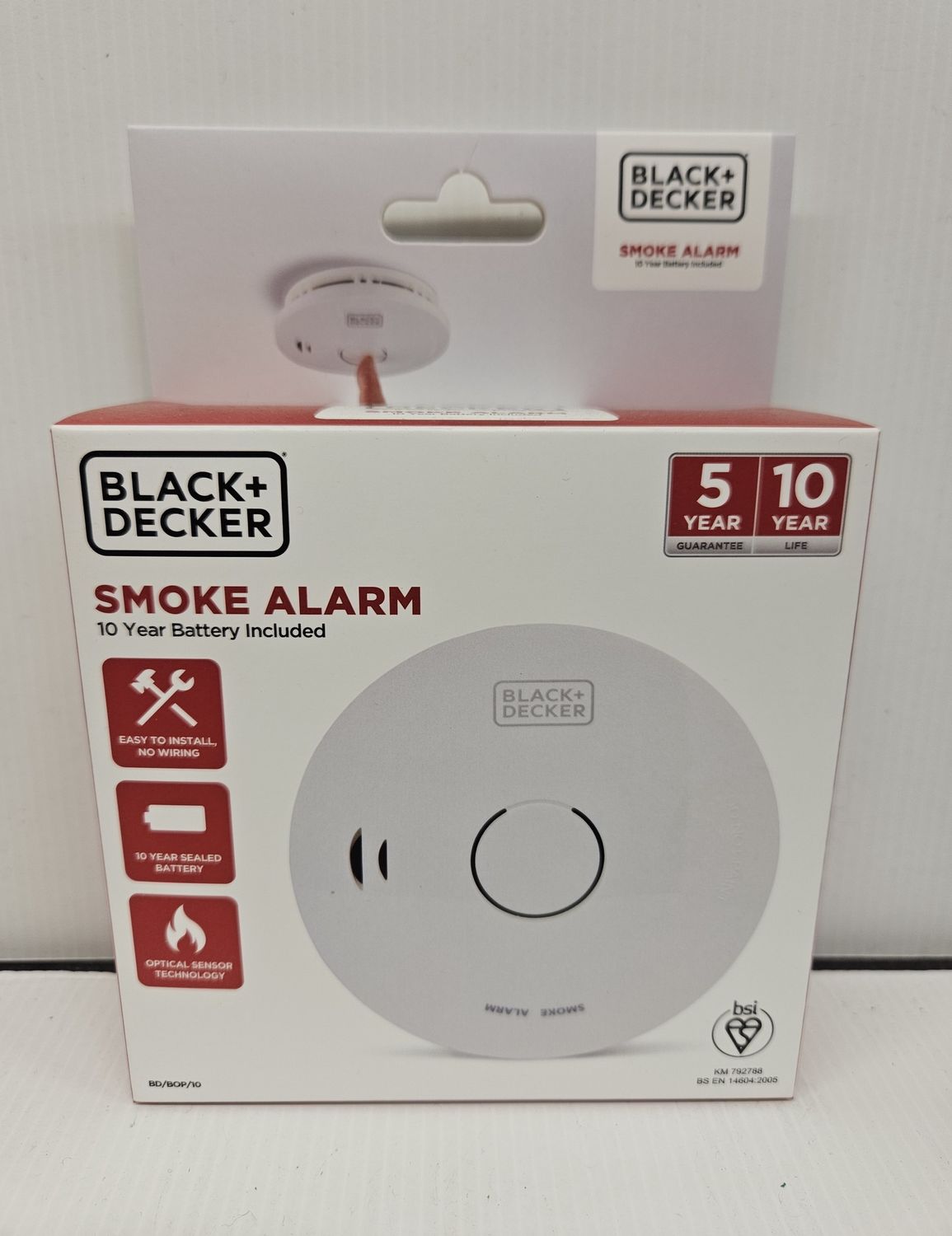 SMOKE ALARM inc 10 YR BATTERY