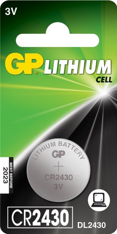 GP CR2430 LITHIUM BATTERY