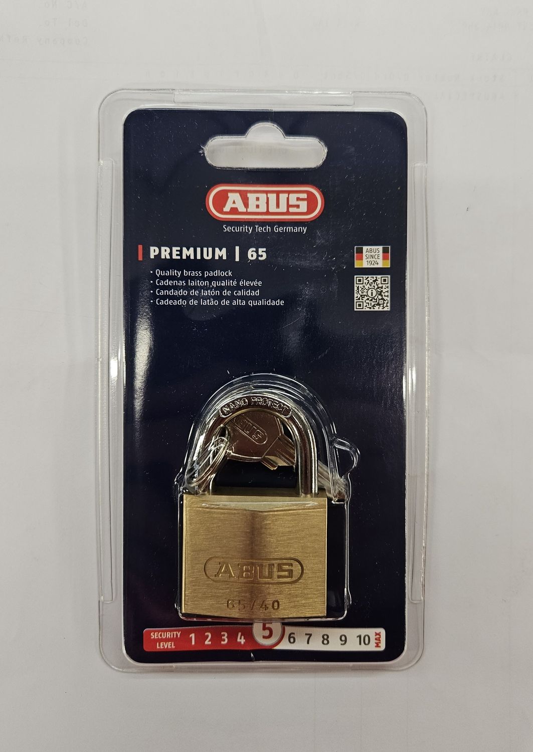 BRASS PADLOCK 65/40