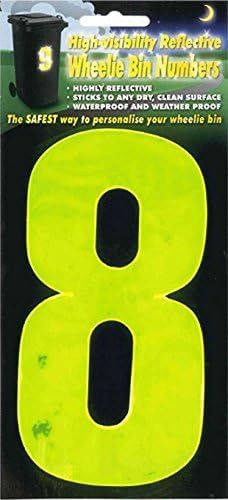 WHEELIE BIN NUMBER 8 YELLOW