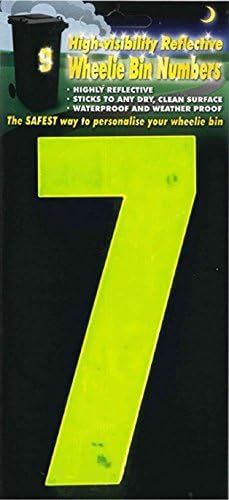 WHEELIE BIN NUMBER 7 YELLOW