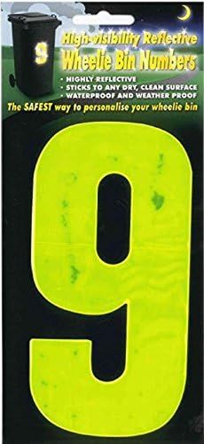 WHEELIE BIN NUMBER 9 YELLOW