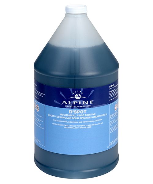D'SPOT HIGH TEMPERATURE LIQUID RINSE ADDITIVE - 4L (4/CS)