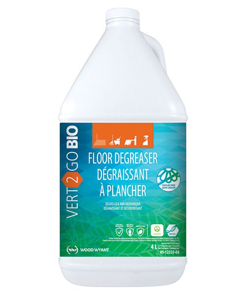 VERT-2-GO BIO FLOOR DEGREASER ODOUR FREE DEGREASER – 4L (4/CS)