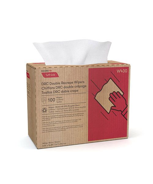 TUFF-JOB™ DRC WIPERS MEDIUM INTERFOLD POP-UP - 9.75" X 16.5"