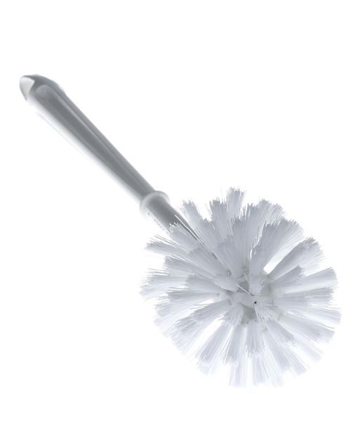ROUND DUAL ACTION BOWL BRUSH - WHITE (12/CS)