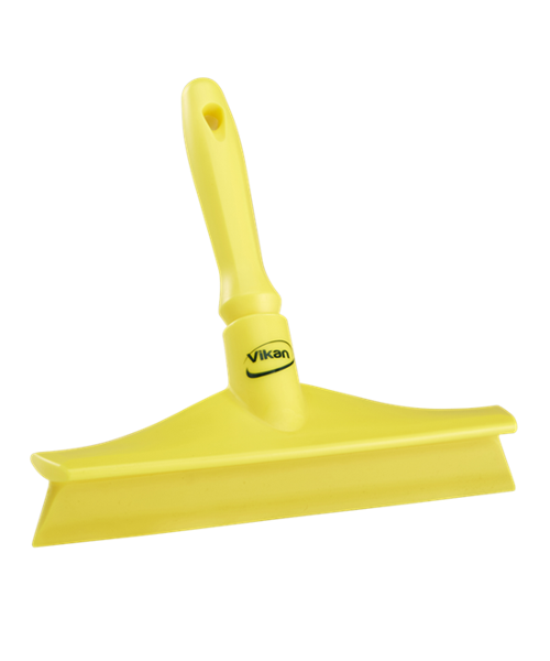 ULTRA HYGIENE SINGLE BLADE SQUEEGEE WITH HANDLE - 9.65" - YELLOW