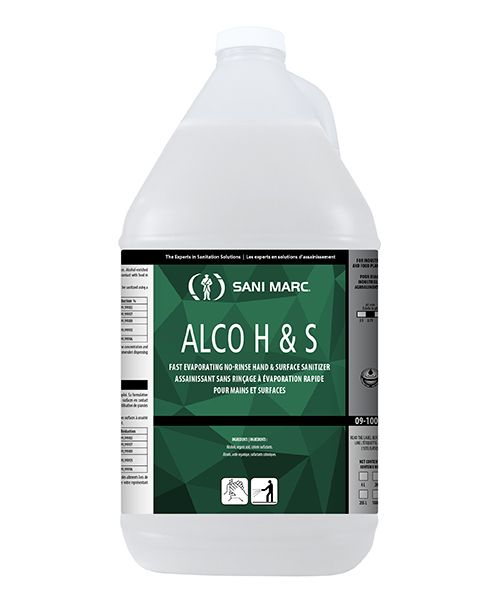 ALCO H & S - NO-RINSE HAND & SURFACE CLEANER AND SANITIZER - 4L (4/CS)