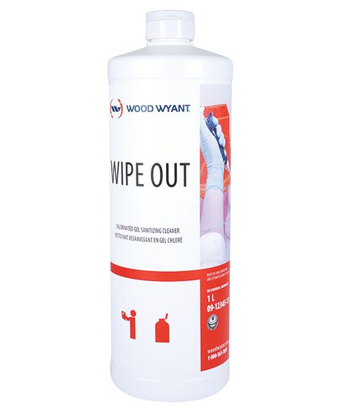 WIPE OUT - CHLORINATED GEL SANITIZING CLEANER - 1L (12/CS)