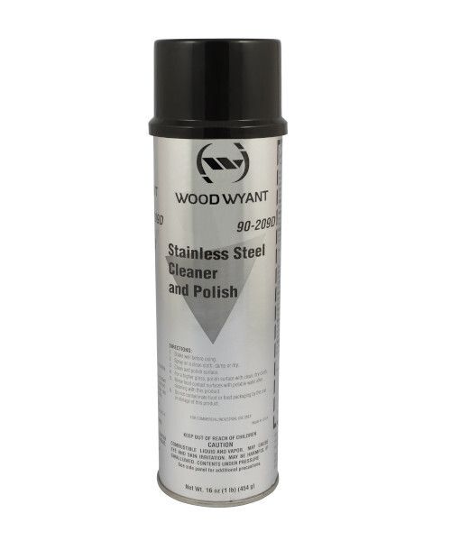 STAINLESS STEEL CLEANER AND POLISH SPRAY - 16 OZ (12/CS)
