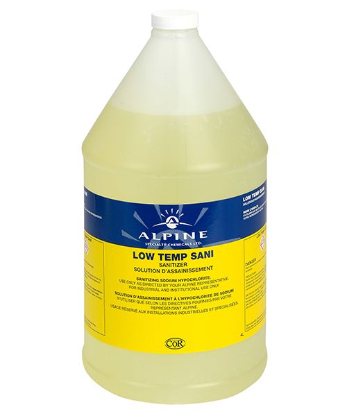 LOW TEMP SANI - CHLORINATED SANITIZER - 4L (4/CS)