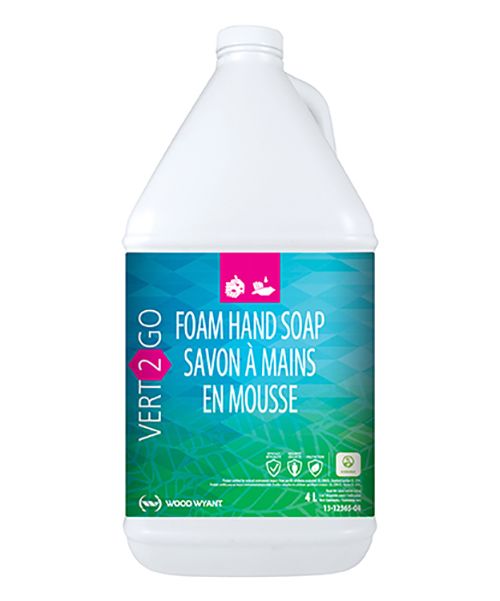 VERT-2-GO FOAM HAND SOAP FRAGRANCE AND DYE-FREE  4L (4/CS)