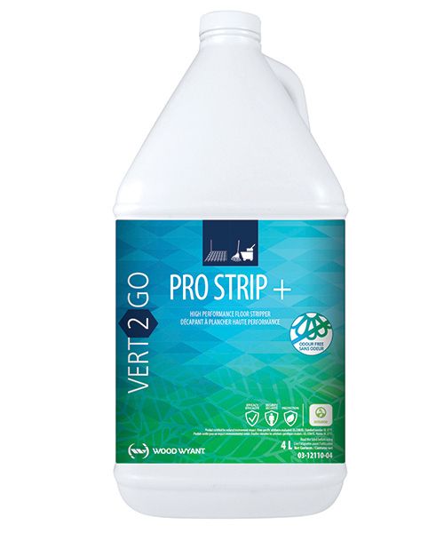 VERT-2-GO PRO STRIP + HIGH-PERFORMANCE FLOOR STRIPPER - 4L (4/CS)