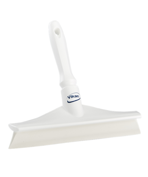ULTRA HYGIENE SINGLE BLADE SQUEEGEE WITH HANDLE - 9.65" - WHITE