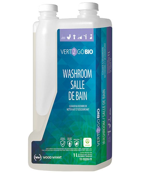 VERT-2-GO BIO WASHROOM CLEANER AND DEODORIZER - PRO+FIL MINI 1L (12/CS)