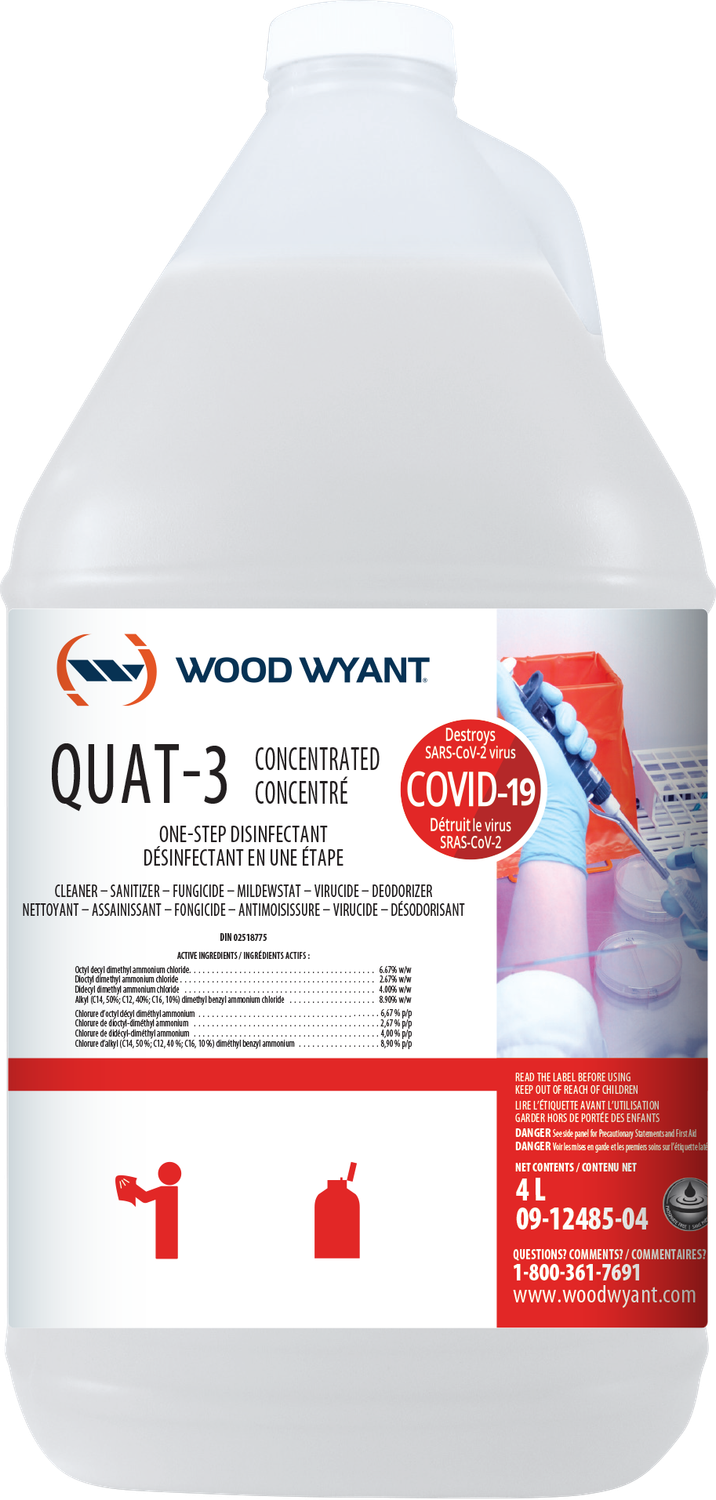 WW QUAT-3  DISINFECTANT - 4L (4/CS)
