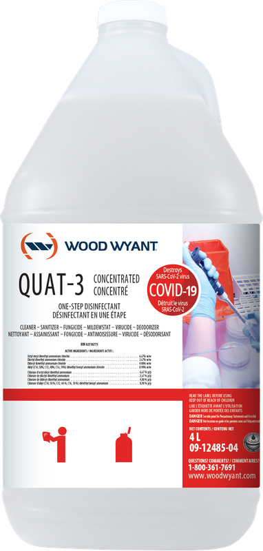 WW QUAT-3  DISINFECTANT - 4L (4/CS)