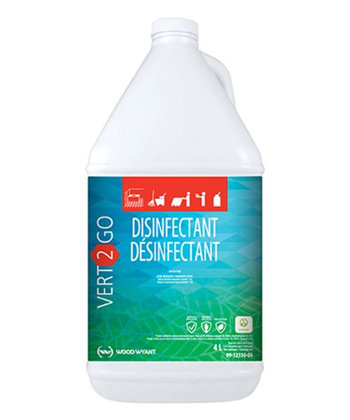 VERT-2-GO DISINFECTANT - SANITIZER - FUNGICIDE - DEODORIZER - 4L (4/CS)