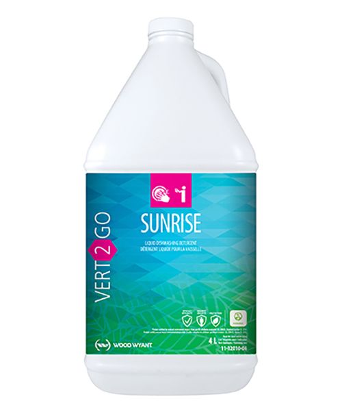 VERT-2-GO SUNRISE - BIODEGRADABLE DISHWASHING DETERGENT - 4L (4/CS)