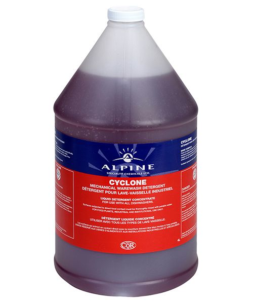 CYCLONE - WAREWASH DETERGENT HIGH TEMPERATURE - 4L (4/CS)