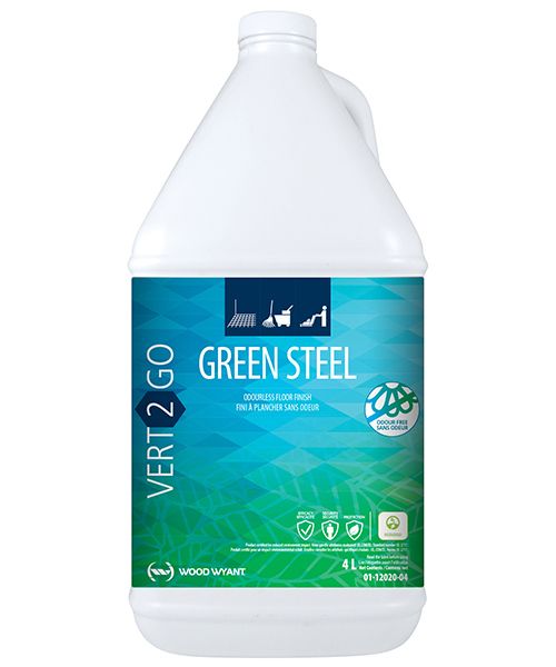 VERT-2-GO GREEN STEEL ODOUR-FREE FLOOR FINISH - 4L (4/CS)