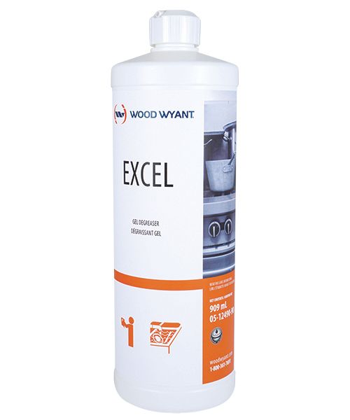 EXCEL - GEL DEGREASER FOR HEATING PLATES GRILLS - 909 ML (12/CS)