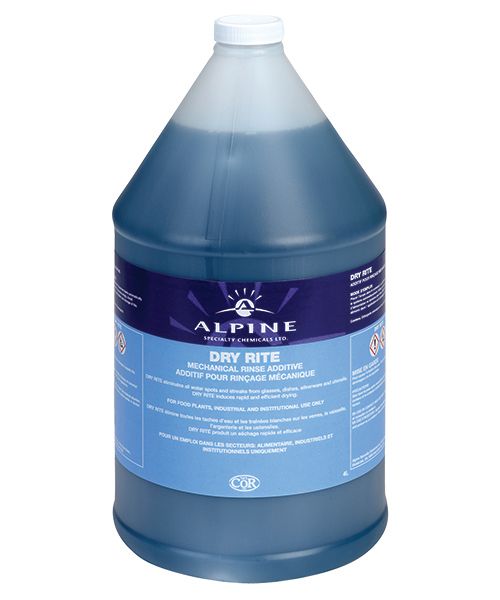 DRY RITE - RINSE AID HIGH TEMPERATURE - 4L (4/CS)