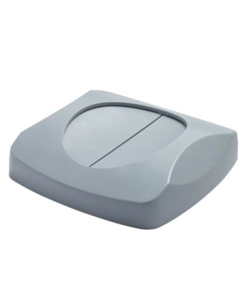 UNTOUCHABLE® SQUARE SWING LID - GREY 23 GAL