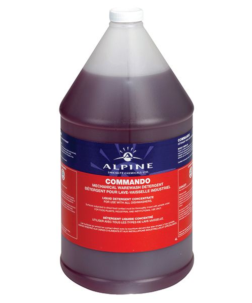 COMMANDO DISHWASHER LIQUID DETERGENT - 4L (4/CS)