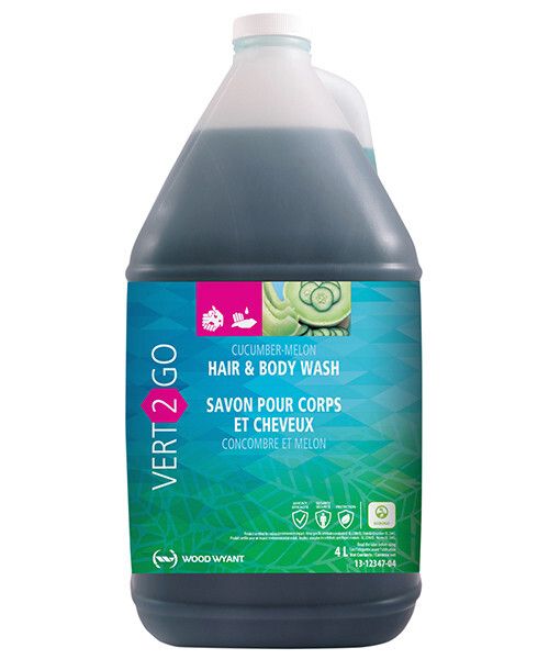 VERT-2-GO HAIR & BODY WASH - CUCUMBER - MELON 4 L (4/CS)