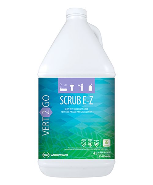 VERT-2-GO SCRUB E-Z HEAVY DUTY WASHROOM CLEANER - 4L (4/CS)