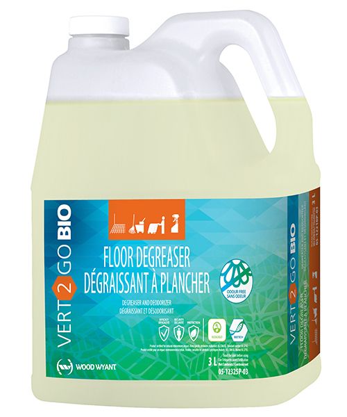 VERT-2-GO BIO FLOOR DEGREASER ODOUR FREE DEGREASER - PRO + FIL 3 L (4/CS)