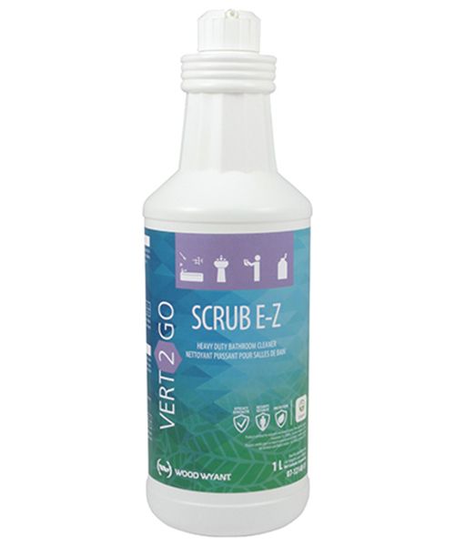 VERT-2-GO SCRUB E-Z HEAVY DUTY WASHROOM CLEANER - 1L (12/CS)