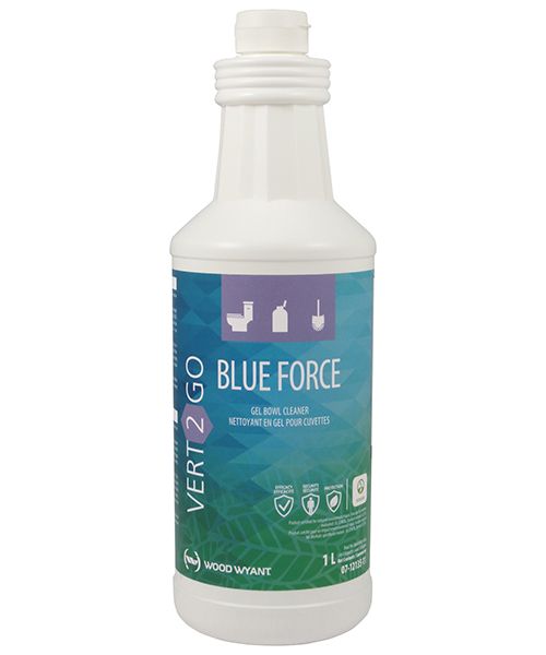 Vert-2-Go Blue Force Gel Bowl Cleaner for Hard Water - 1L (12/CS)