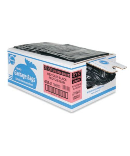REGULAR INDUSTRIAL GARBAGE BAGS - 24X22 Black 500/CS
