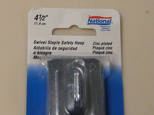 National Swivel Staple Safety Hasp 4-1/2"