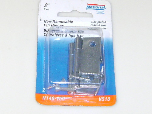 National NON Removable Pin Hinges 2"