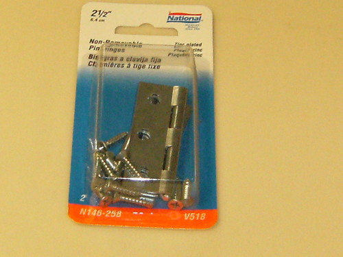 National NON Removable Pin Hinges 2-1/2&quot;