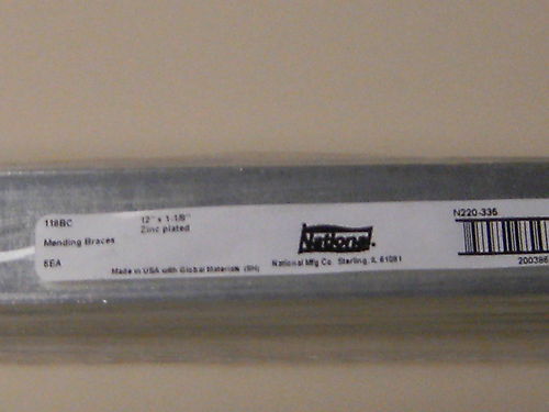 National Mending Braces 12" by 1-1/8"