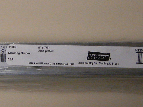 National Mending Braces 8" by 7/8"