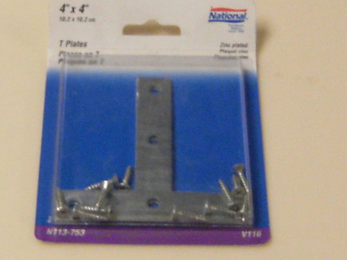 National 4&quot;x4&quot; T Plates N113-753