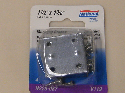National Mending Braces 1-1/2" by 1-3/8"