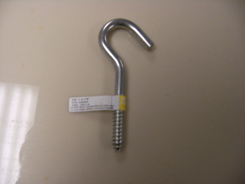 National Stanley Screw Hook 3/8&quot; by 4-7/8&quot;