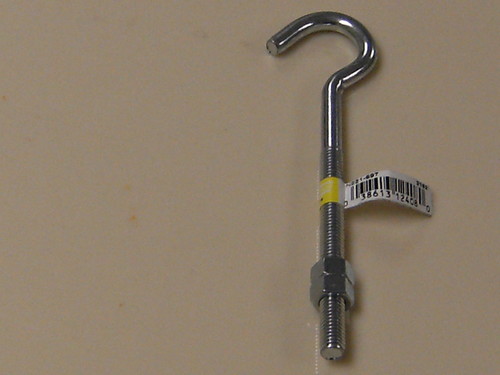 National Stanley Hook Bolt 3/8" by 7"