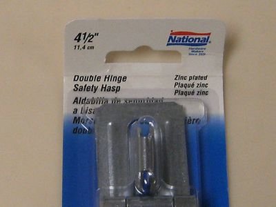 National Double Hinge Safety Hasp 4-1/2&quot;