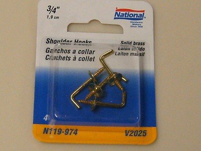 National 3/4" Shoulder Hooks & Eyes N119-974